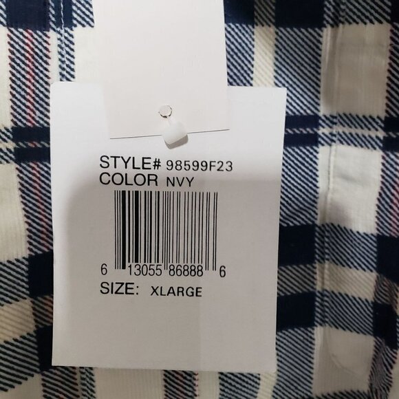 NEW Bugle Boy Plaid Shirt Vintage 100% Cotton Long Sleeve Button Down Mens XL - Picture 6 of 10